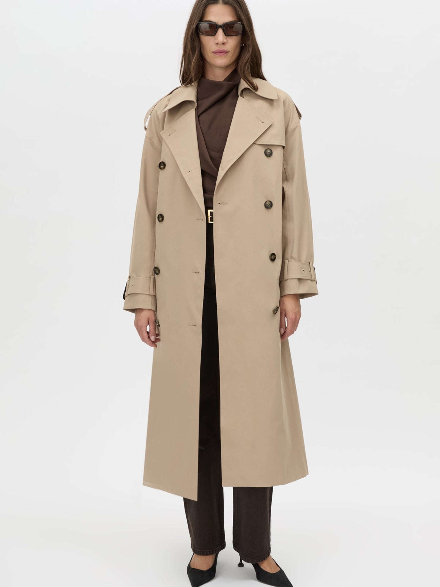 Camilla and Marc | Evans Classic Trench Coat in Sand