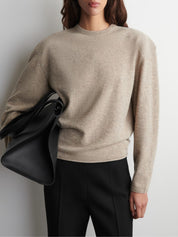 Clean Cut Regular Long Sleeve T-Shirt in White | COS