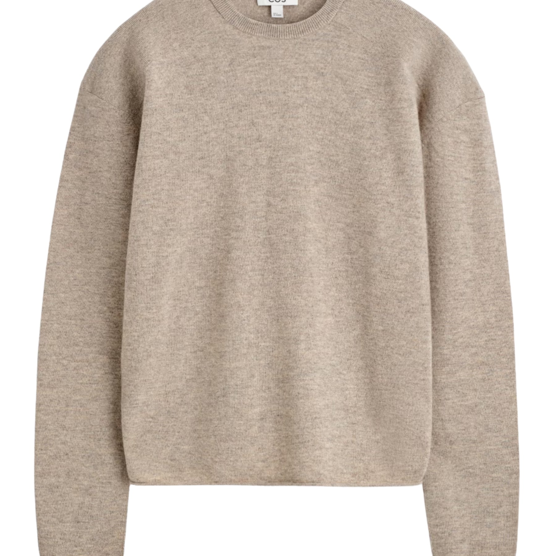 Clean Cut Regular Long Sleeve T-Shirt in White | COS