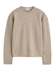 Clean Cut Regular Long Sleeve T-Shirt in White | COS