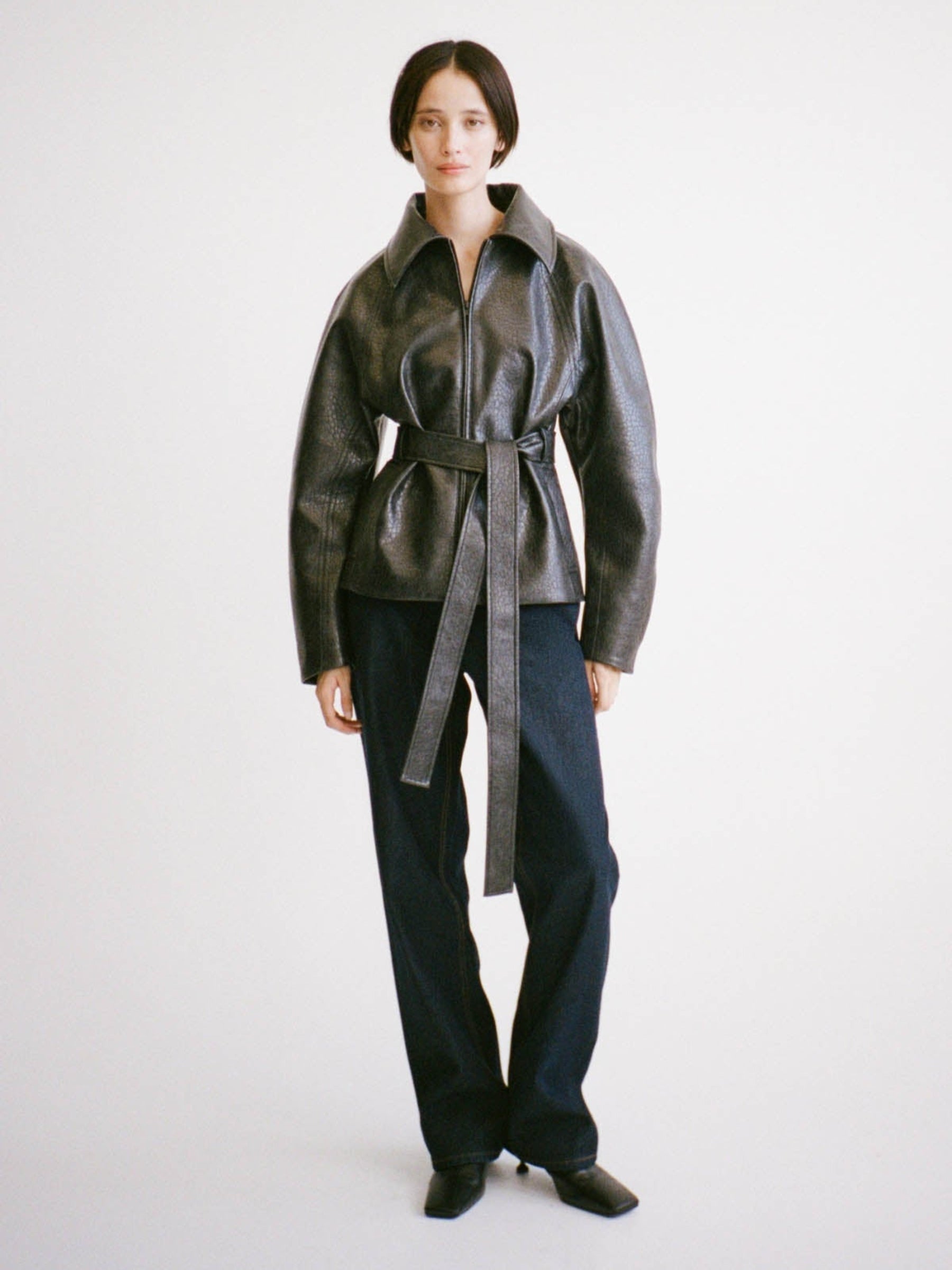 Camilla and Marc | Oreno Croc Belted Jacket