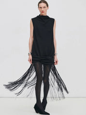 Camilla and Marc Black Starling Fringe Dress