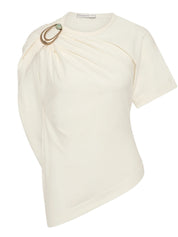 Christopher Esber Stone Pin Tee in White