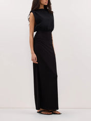 DISSH | Liora Black Sleeveless Maxi Dress