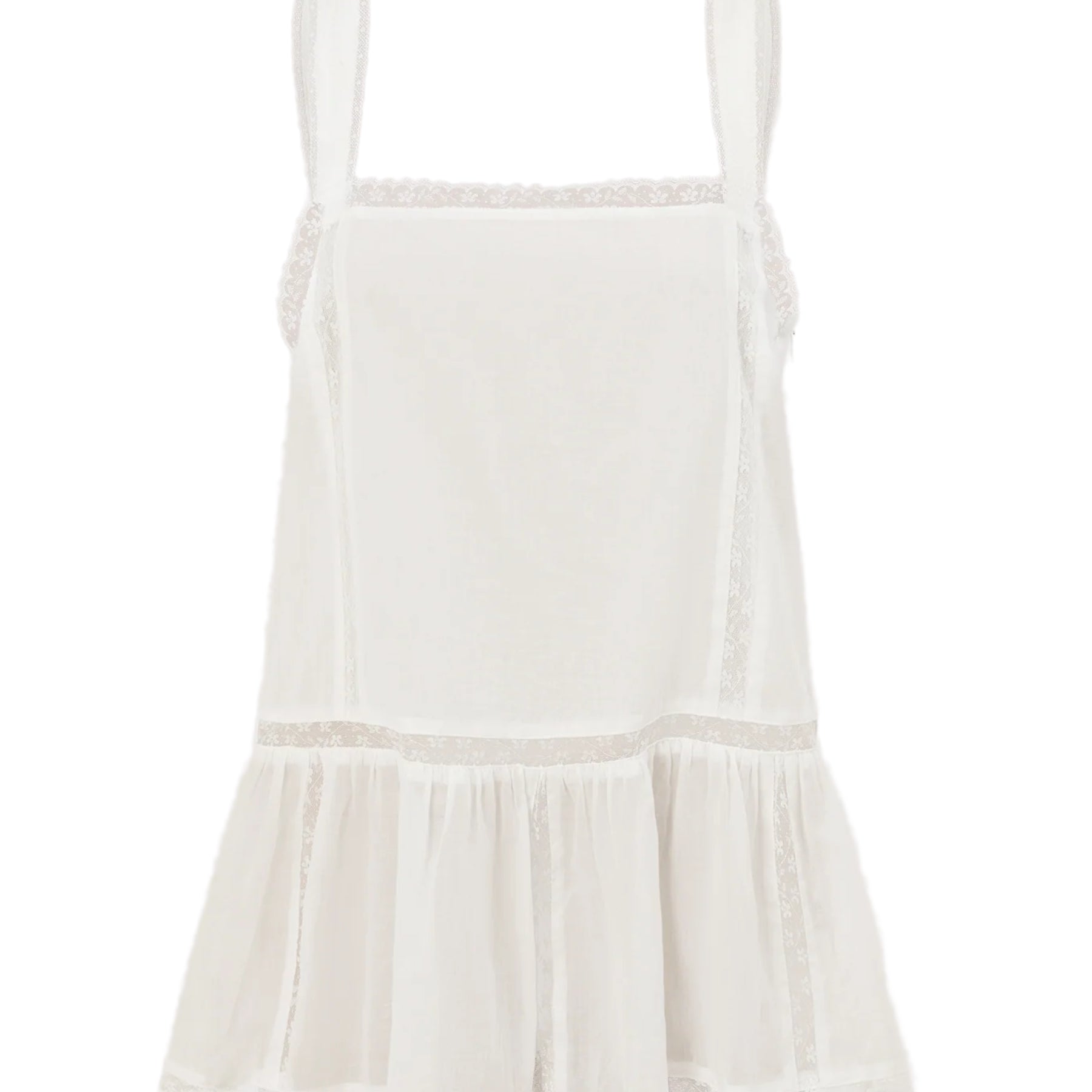 DISSH | Rosin White Cotton Voile Top