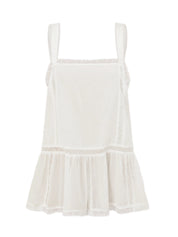 DISSH | Rosin White Cotton Voile Top