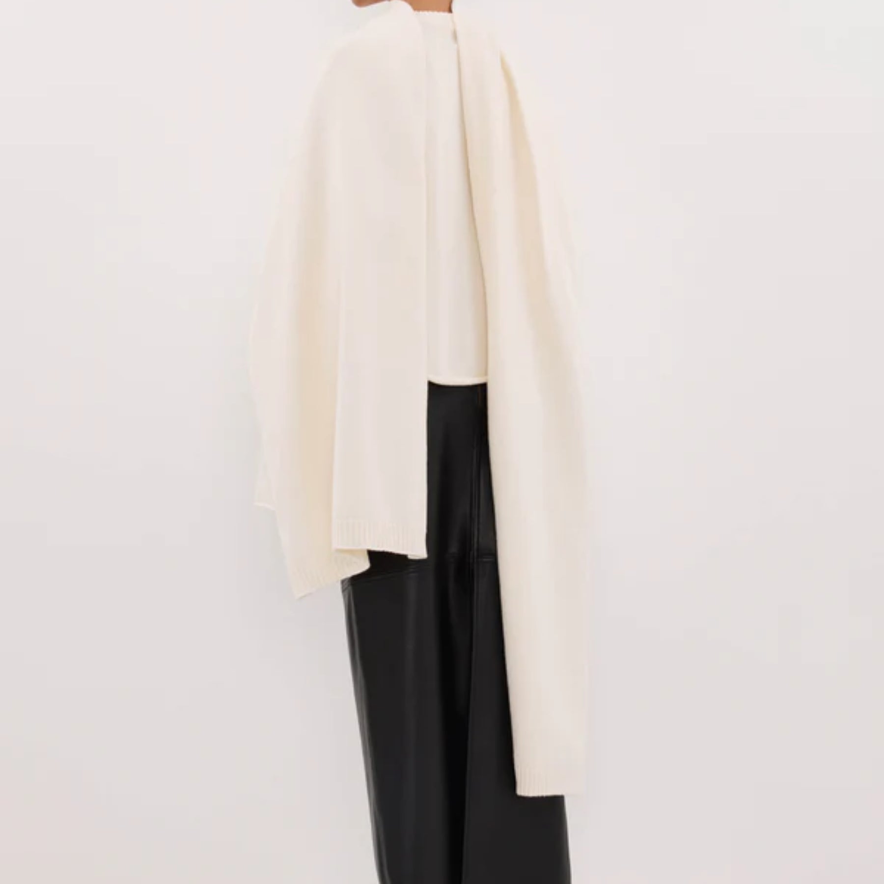 DISSH | ANDIE IVORY SCARF KNIT JUMPER