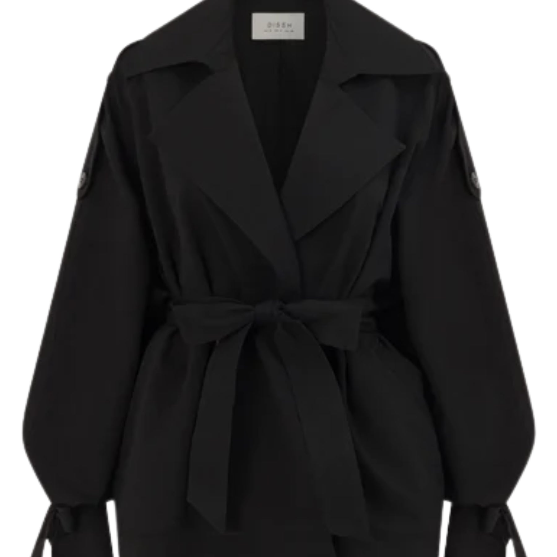 DISSH | NINA BLACK LIGHTWEIGHT MINI TRENCH
