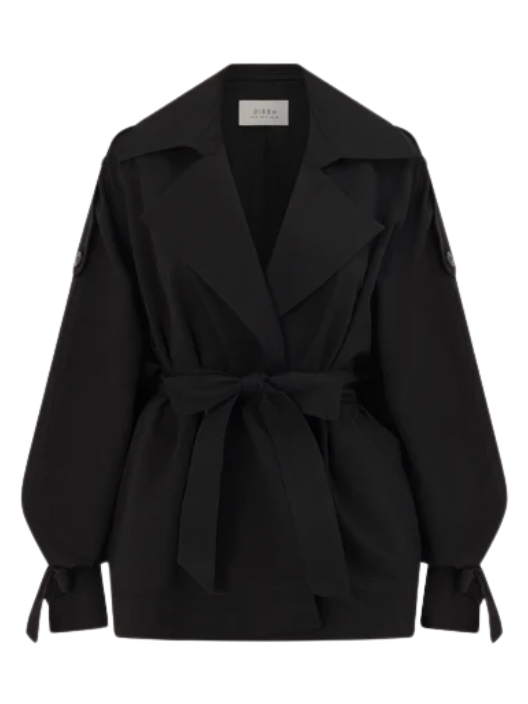 DISSH | NINA BLACK LIGHTWEIGHT MINI TRENCH