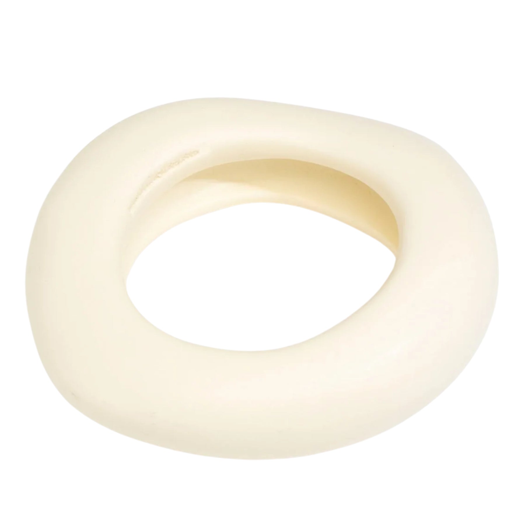 Dinosaur Designs | Large Drift Bangle in Cream
