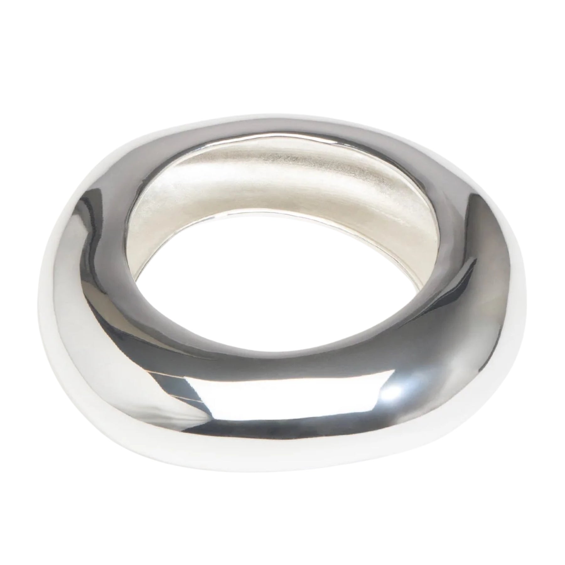 Dinosaur Designs | Large Drift Bangle in Silver