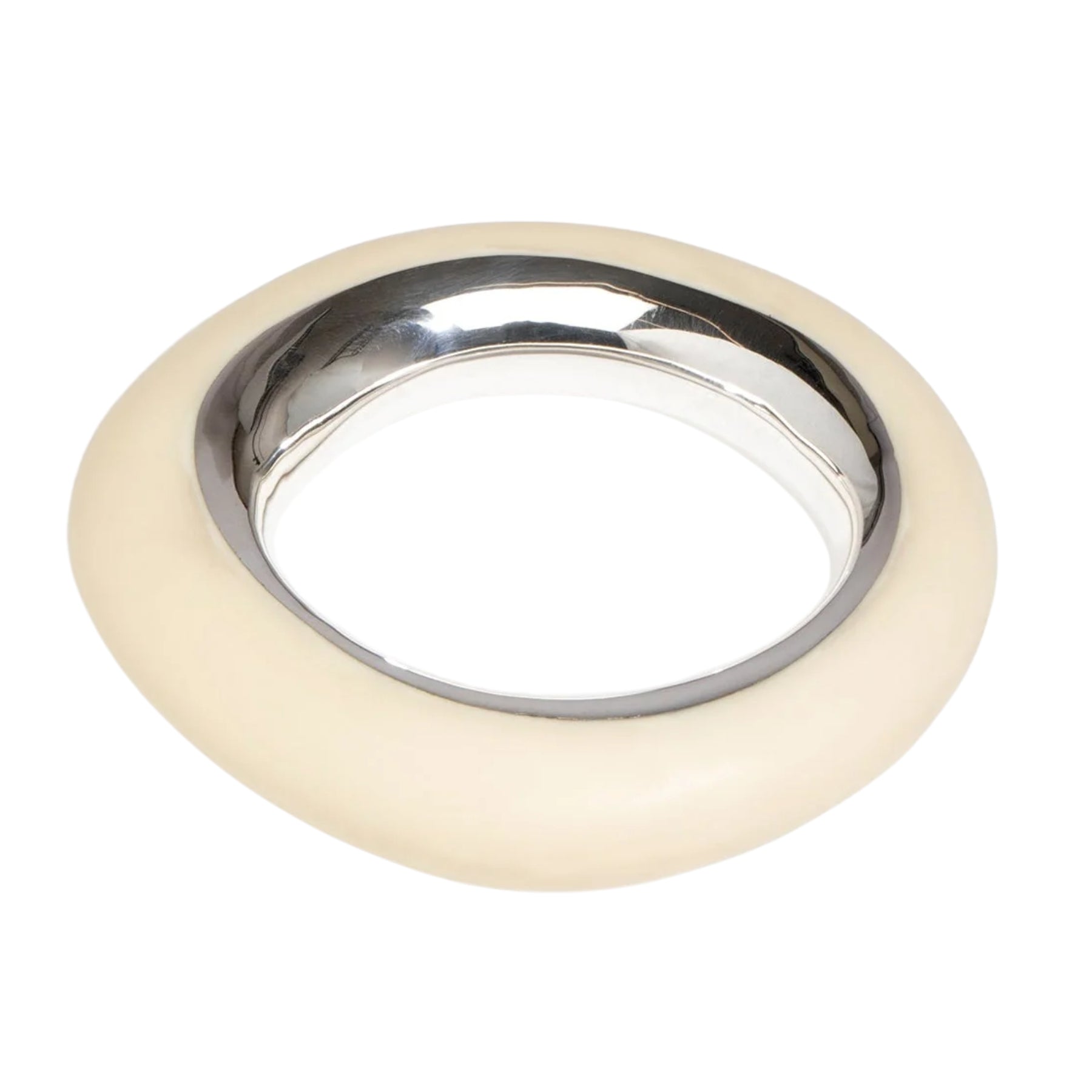 Dinosaur Designs | Medium Drift Duo Bangle in Cream