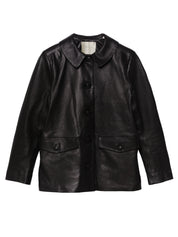 Doen | Nico Black Leather Jacket | The UNDONE