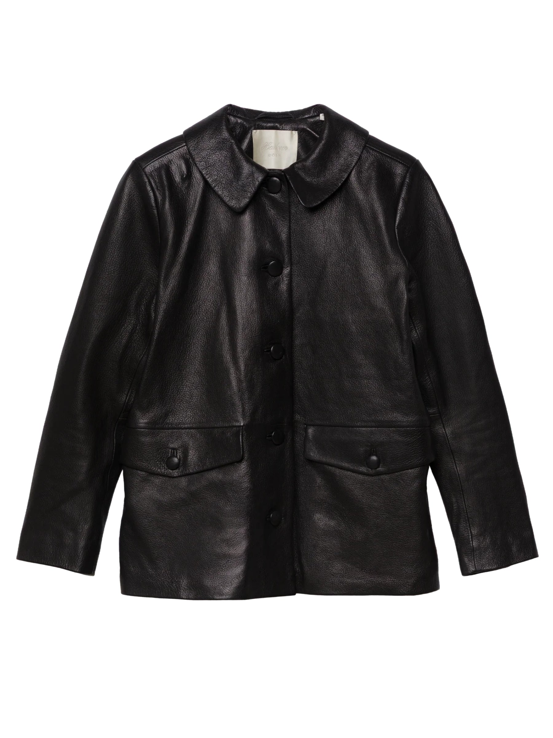 Doen | Nico Black Leather Jacket | The UNDONE