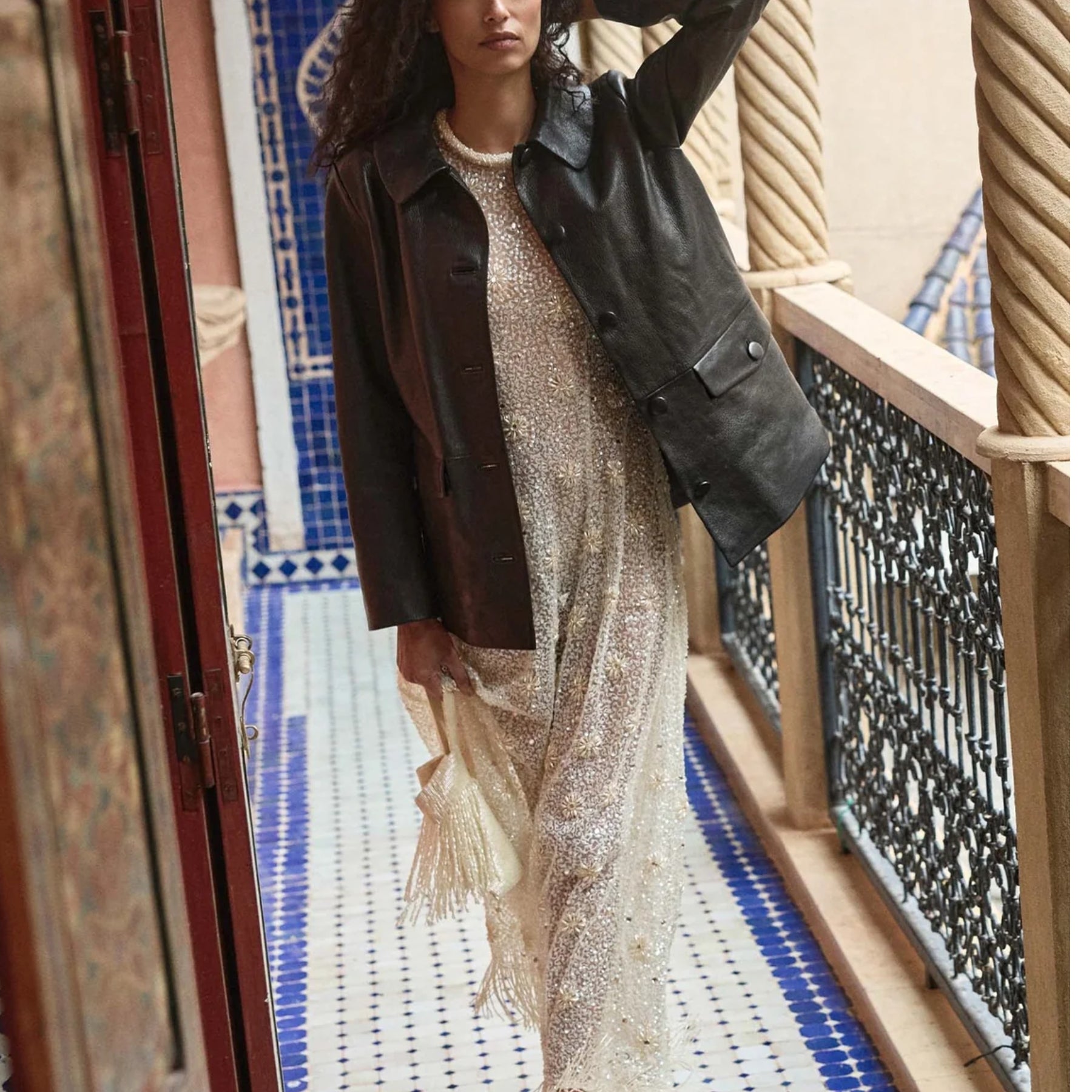 Doen | Nico Black Leather Jacket | The UNDONE