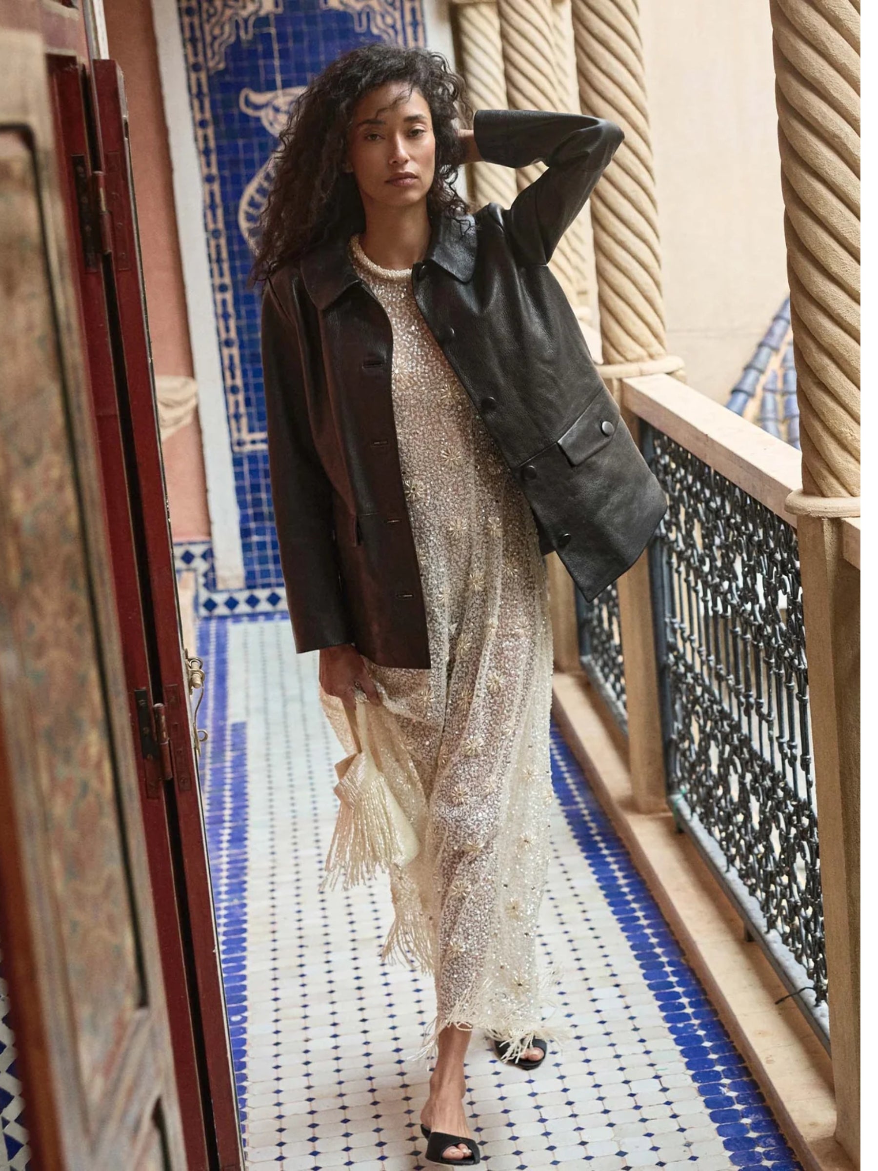 Doen | Nico Black Leather Jacket | The UNDONE