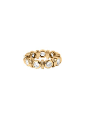 Dorsey Rhen Round-Cut Ring Moissanite