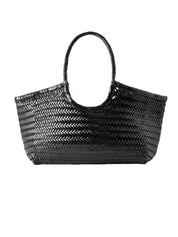 Dragon Diffusion Nantucket black large woven leather tote