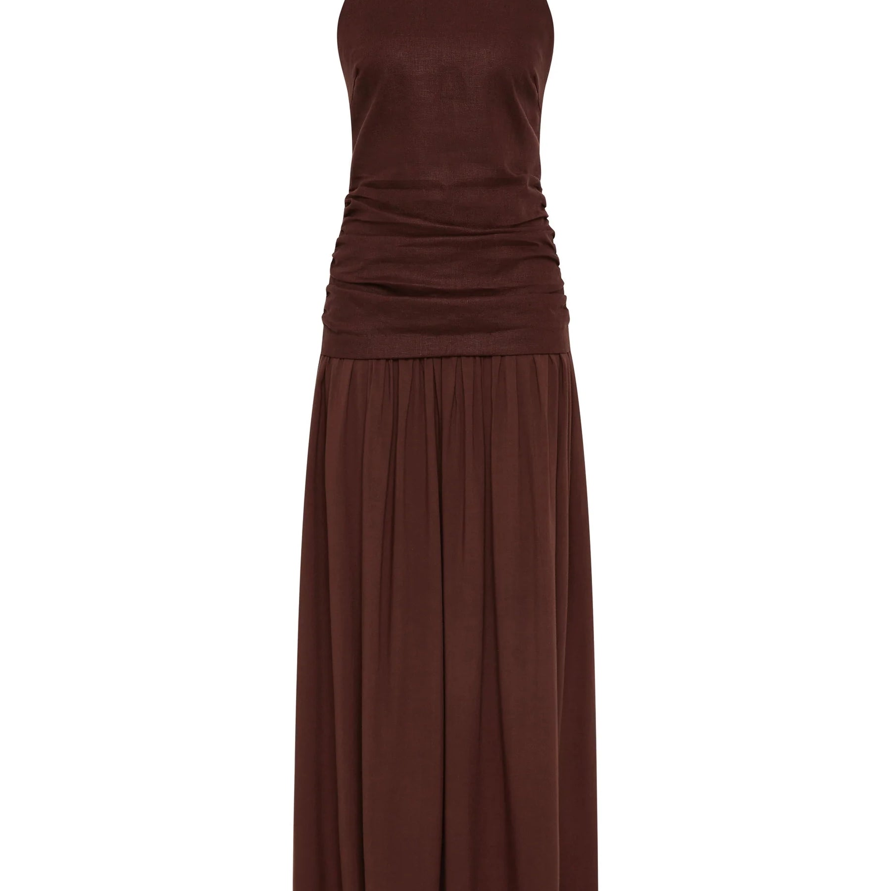 Faithfull Tali Maxi Dress Carob