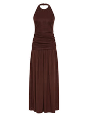 Faithfull Tali Maxi Dress Carob