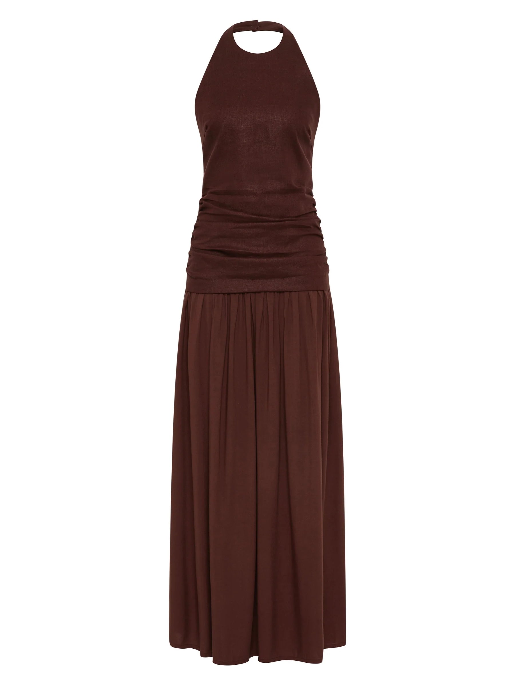 Faithfull Tali Maxi Dress Carob