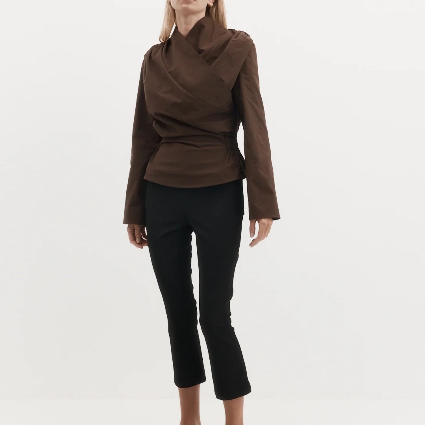 Harris Tapper | Capri Trouser in Stretch Twill in Black