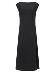Harris Tapper Sofie Dress in Drape Suiting - Black