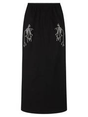Harris Tapper | Camilla Skirt in Brushed Cotton - Black