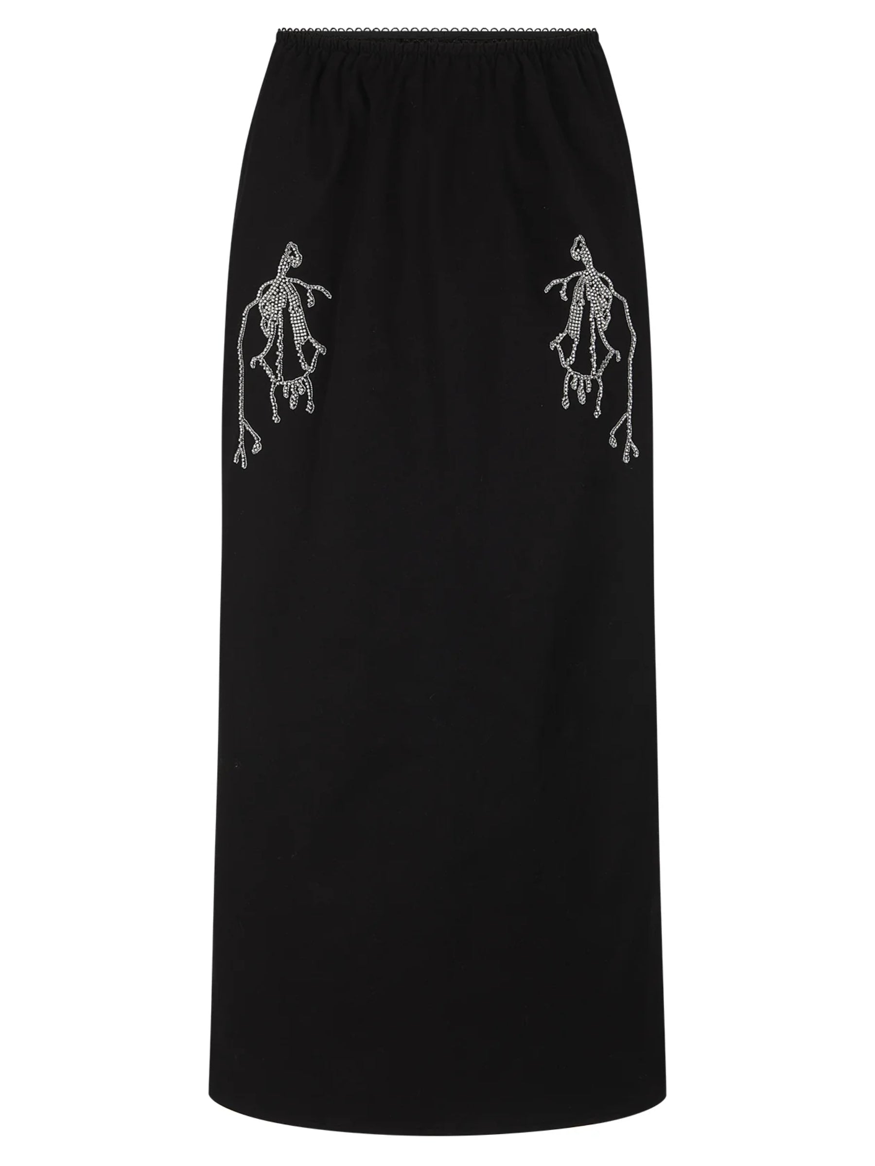 Harris Tapper | Camilla Skirt in Brushed Cotton - Black
