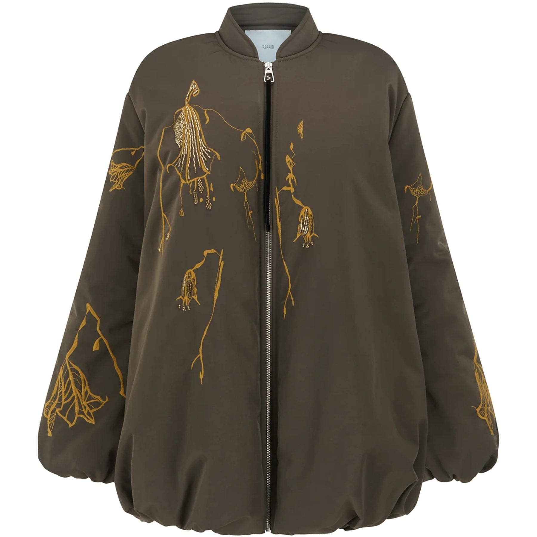 Harris Tapper | Chloe Jacket in Laminated Nylon in Brown