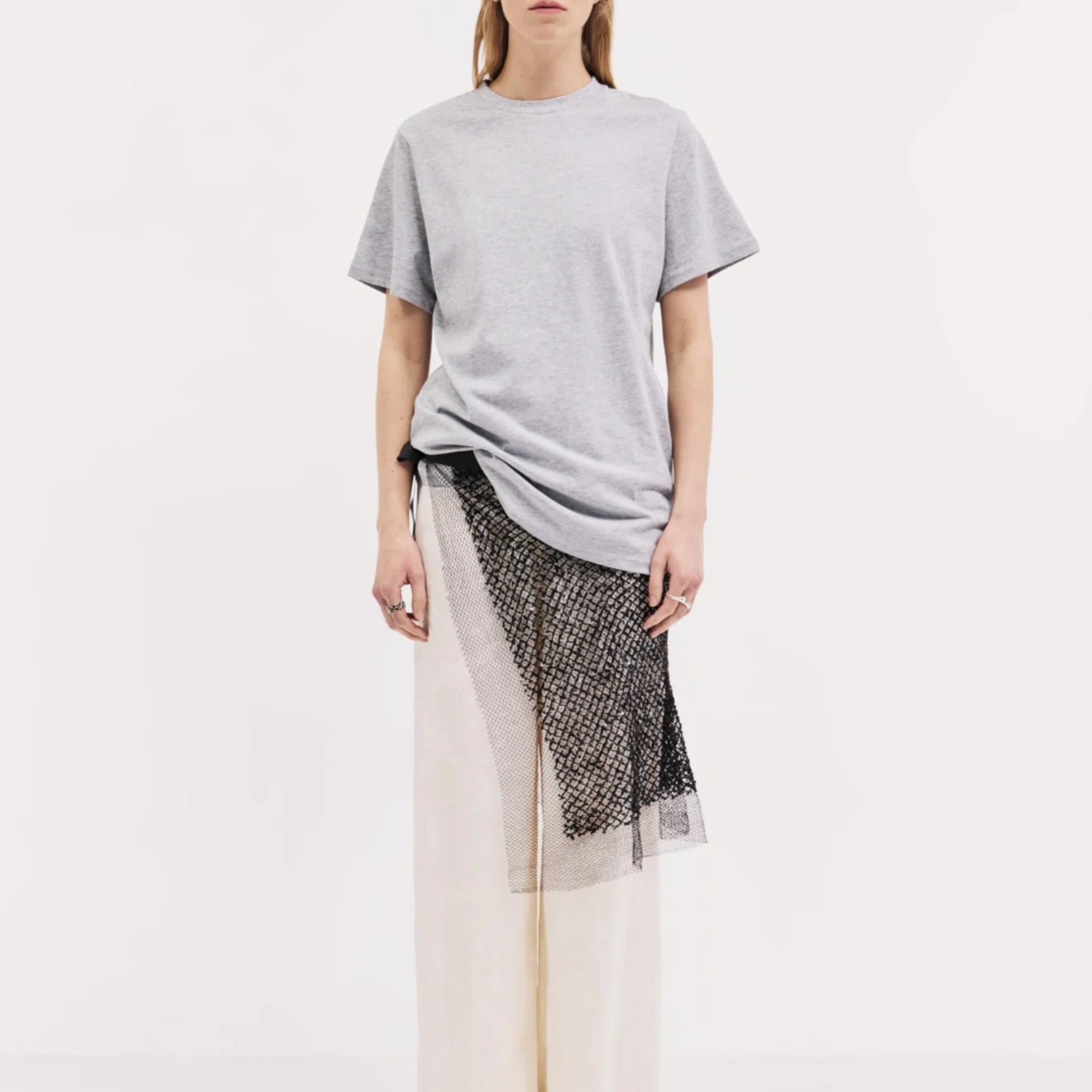 Harris Tapper | Drew T-Shirt in Cotton - Grey