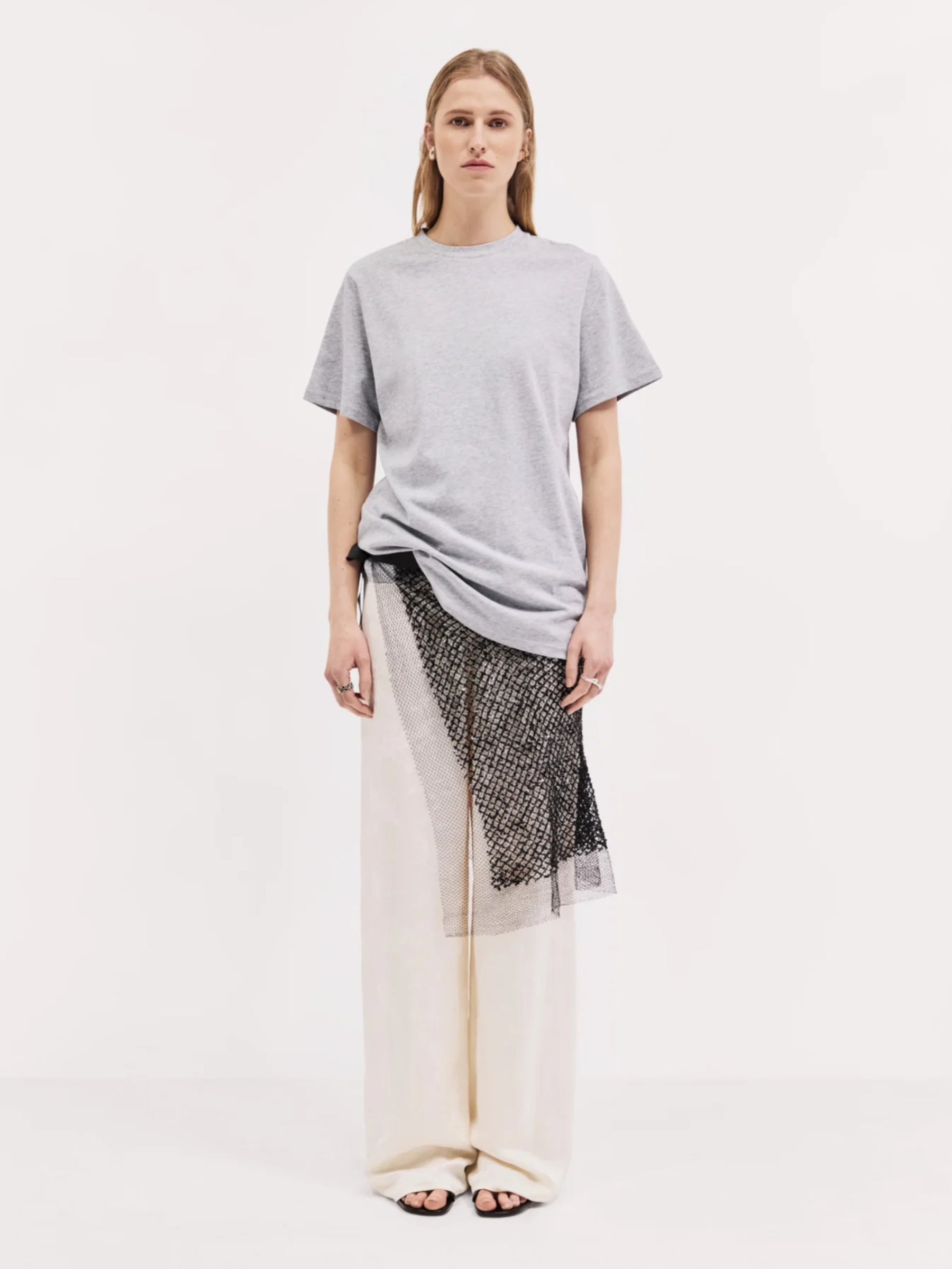 Harris Tapper | Drew T-Shirt in Cotton - Grey