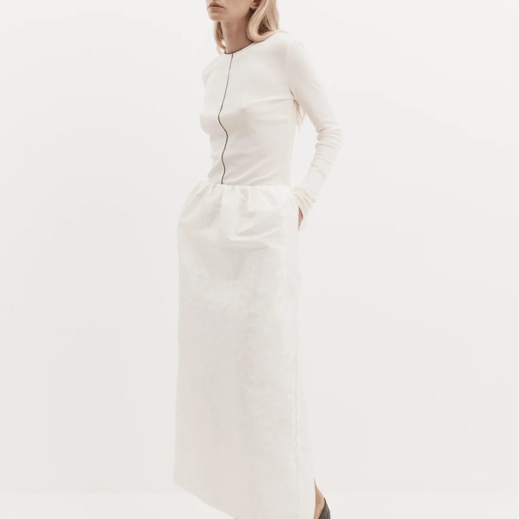 Harris Tapper | Mies Skirt in Embroidered Taffeta