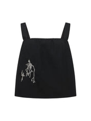 Harris Tapper | Parra Top in Laminated Nylon