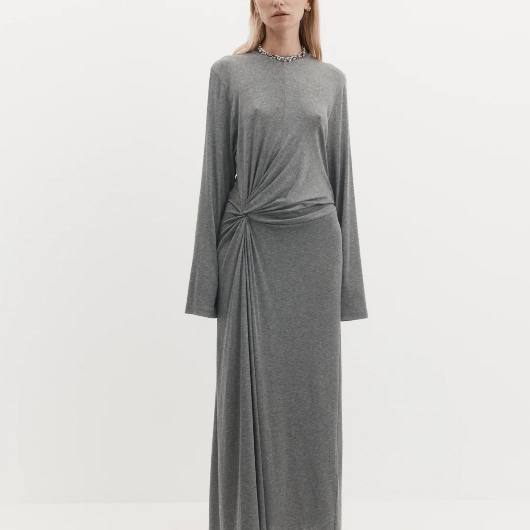 Harris Tapper | Teller Dress in Tencel Jersey in Grey