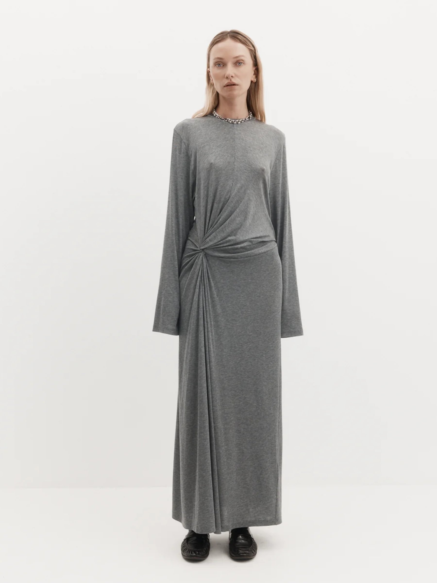 Harris Tapper | Teller Dress in Tencel Jersey in Grey