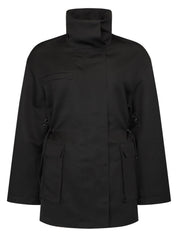Harris Tapper Balmoral Parka in Black Satin