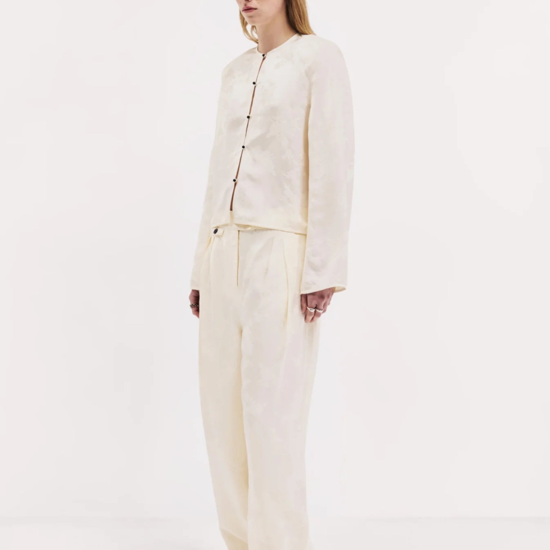 Harris Tapper | Eileen Top in Tapestry - Ivory