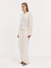 Harris Tapper | Eileen Top in Tapestry - Ivory