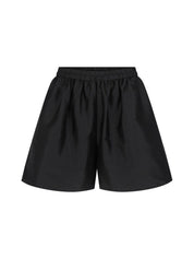 Harris Tapper Voluminous Short in Black Silk Taffeta