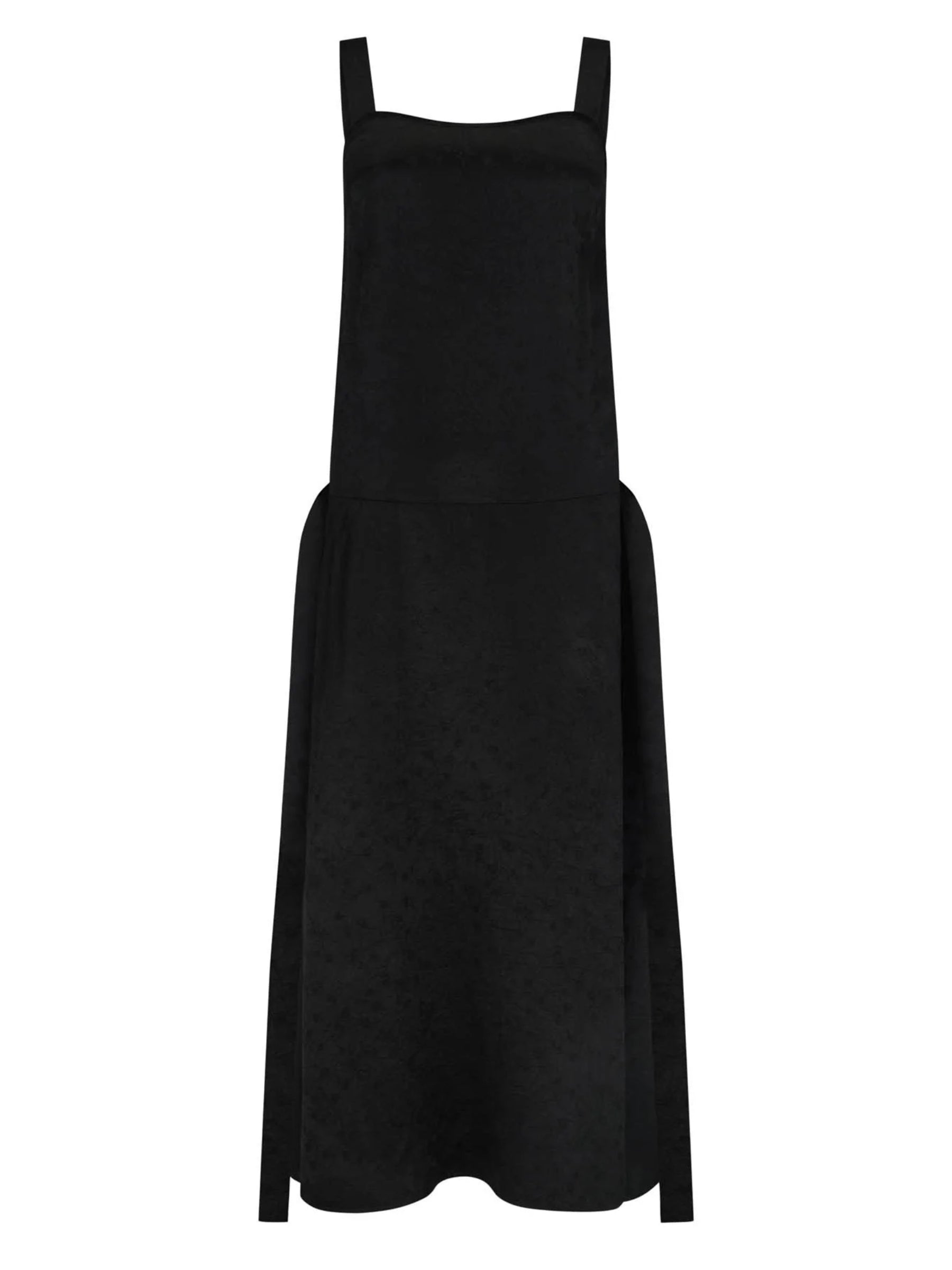 Harris Tapper Wexer Dress in Jacquard Satin in black
