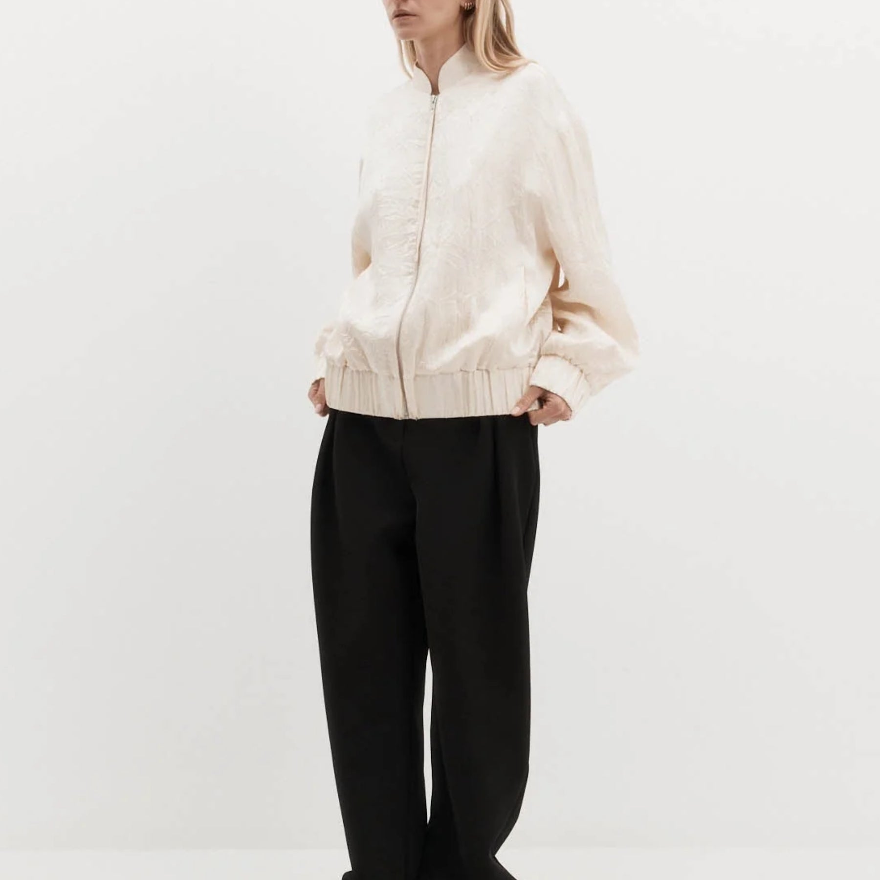 Harris Tapper Bram Jacket in Jacquard Satin