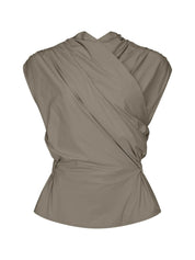 Harris Tapper Chaimberlain Top in Taupe