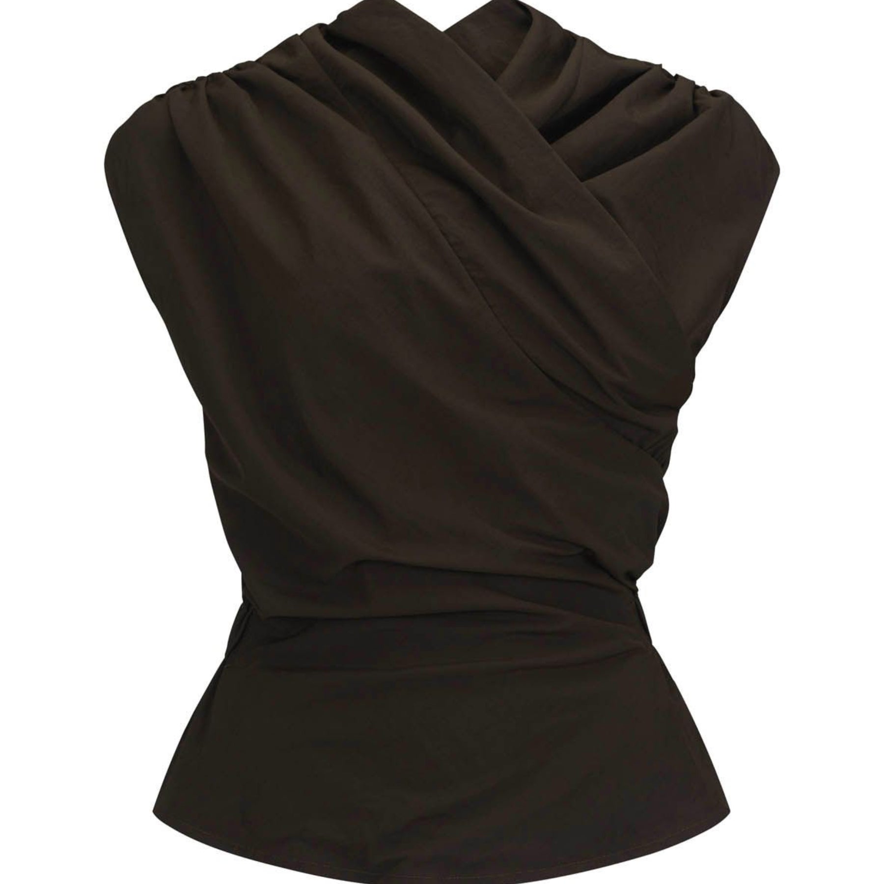 Harris Tapper Chaimberlain Top in Dark Brown