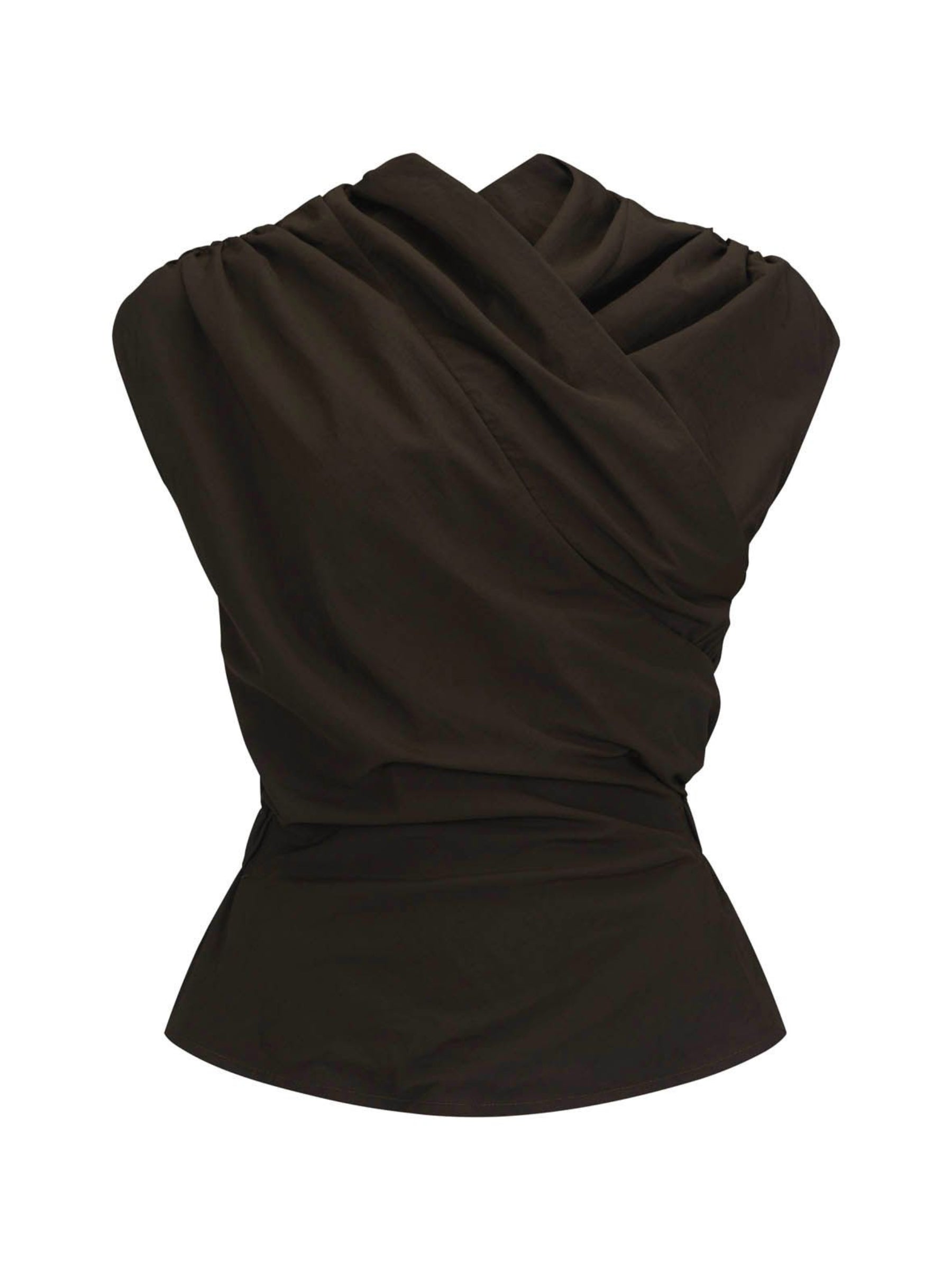 Harris Tapper Chaimberlain Top in Dark Brown