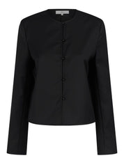 Harris Tapper Eileen Top in Black Wool Suiting
