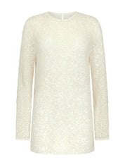 Harris Tapper Eva Top in Cream Sequin