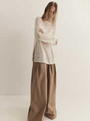 Harris Tapper Eva Top in Cream Sequin