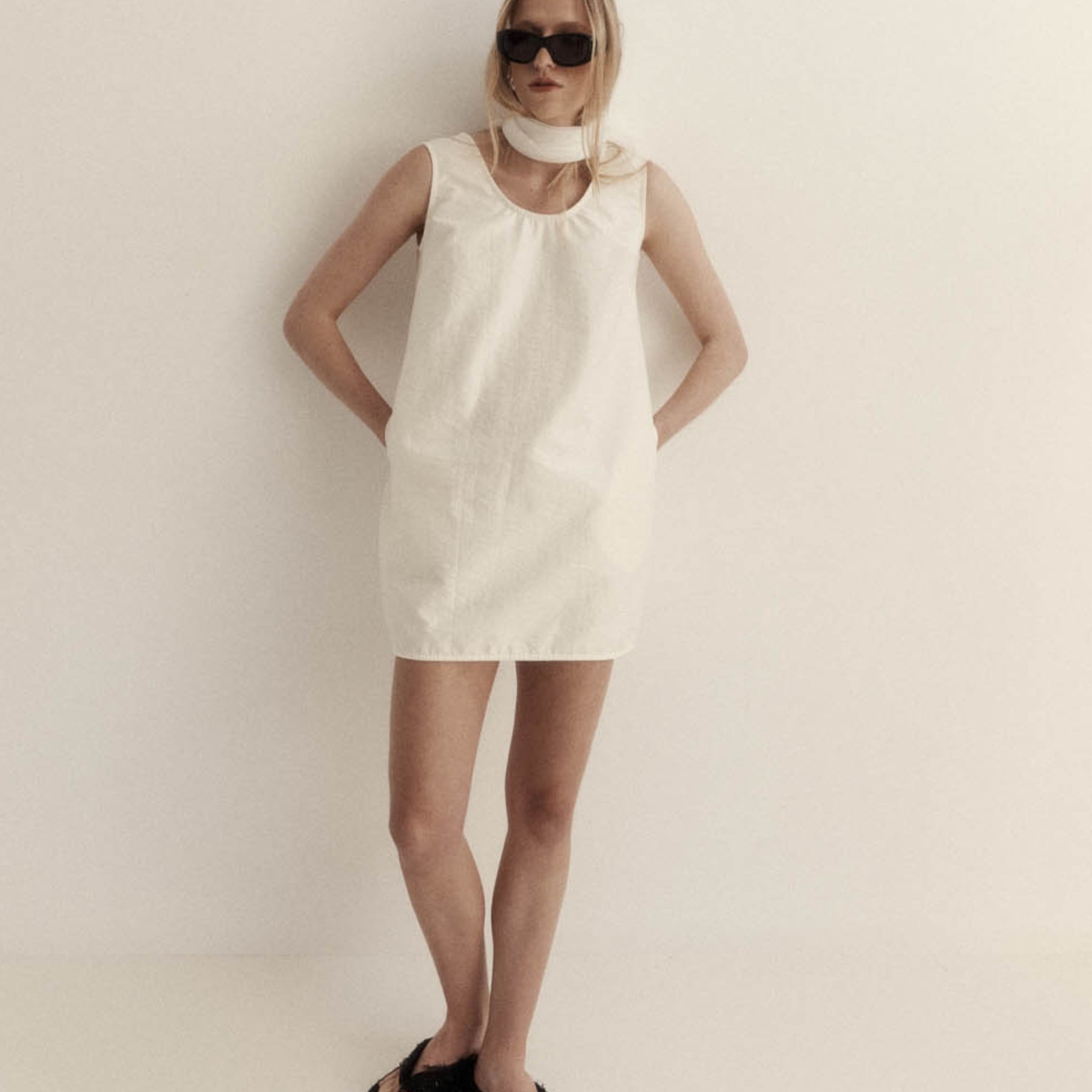 Harris Tapper Gigi Mini Dress in White