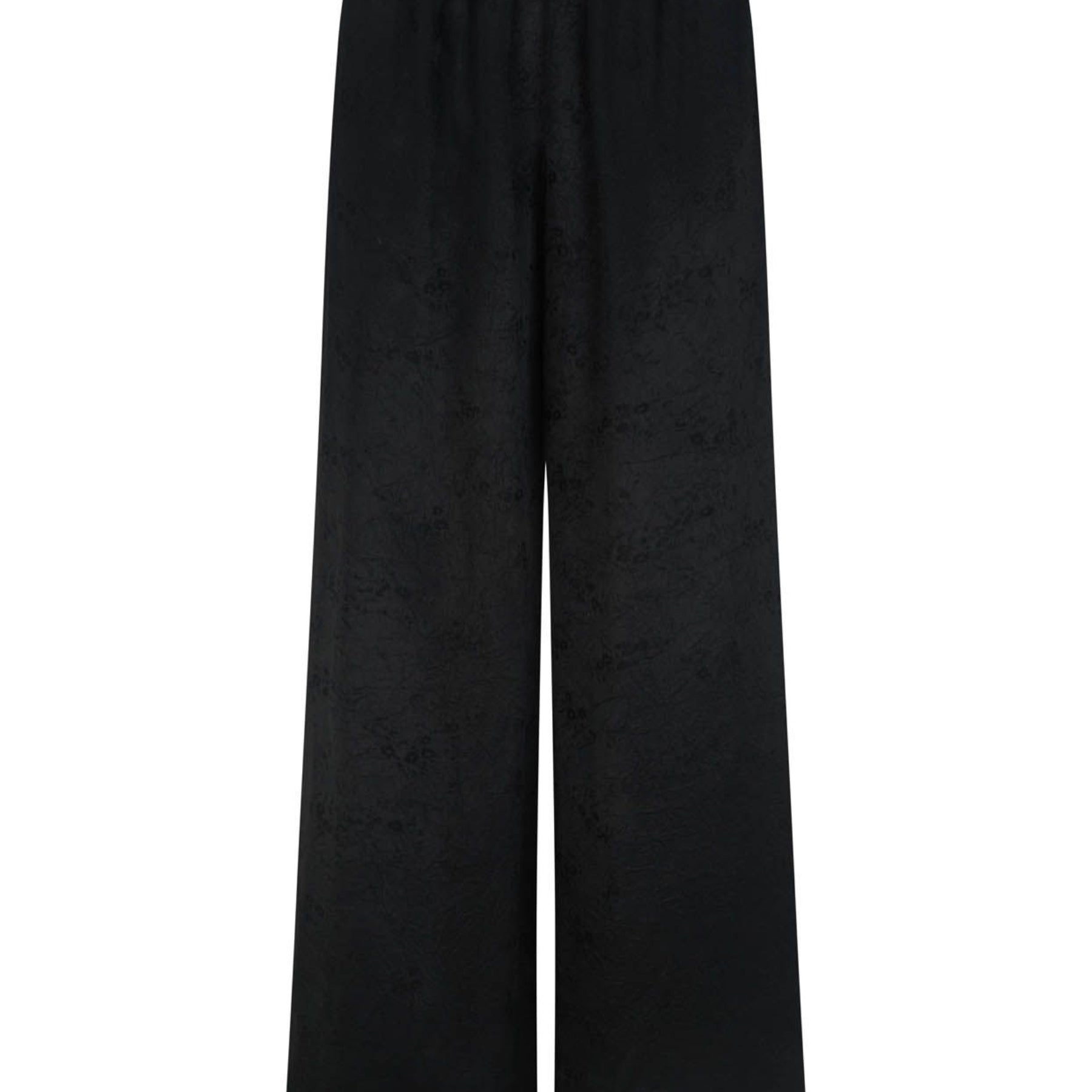 Harris Tapper Irving Trouser in Black Jacquard Satin